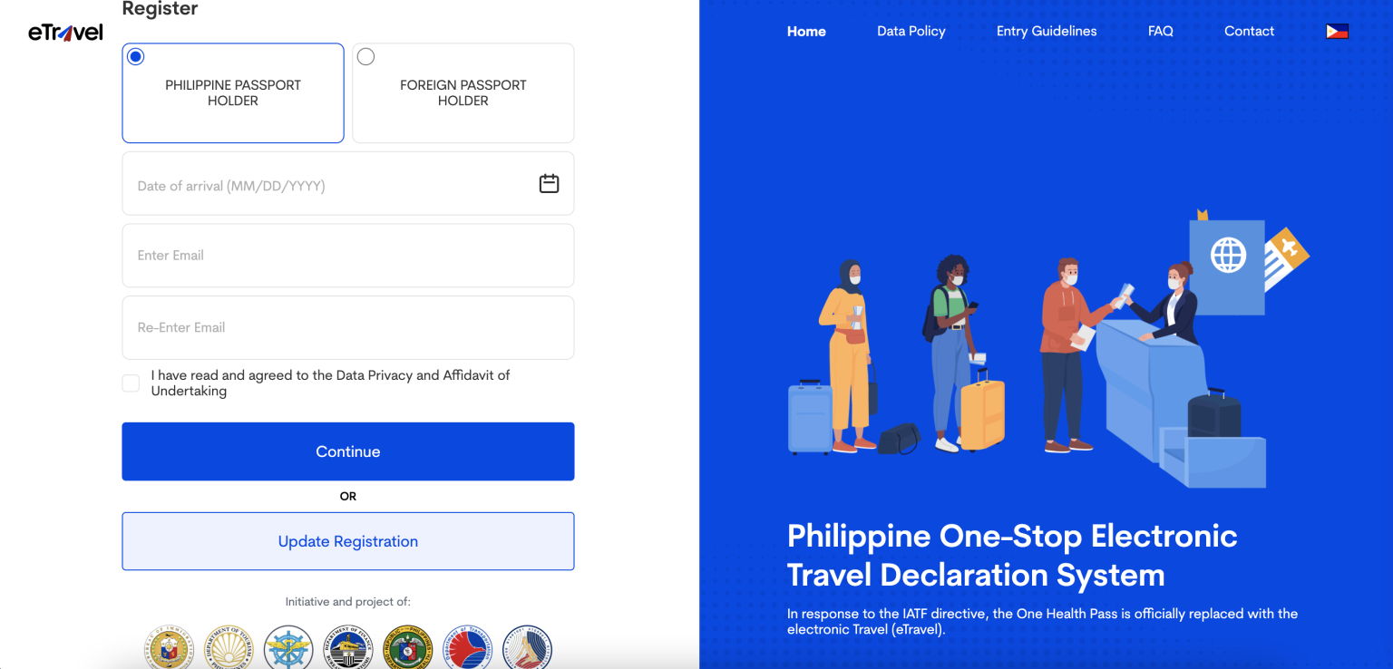 【eTravel】フィリピン入国前に必要な登録システムが新しくなりました(2023年7月22日) フィリピン旅行専門店